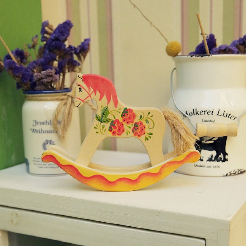 [Selected Gifts] Chunmu Fairy Tale Russian Building Block Shaking Series: Berry Horse - Kids' Toys - Wood Red