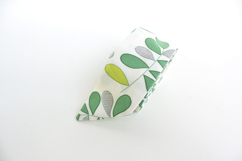 Hair band-green leaves - เครื่องประดับผม - ผ้าฝ้าย/ผ้าลินิน สีเขียว