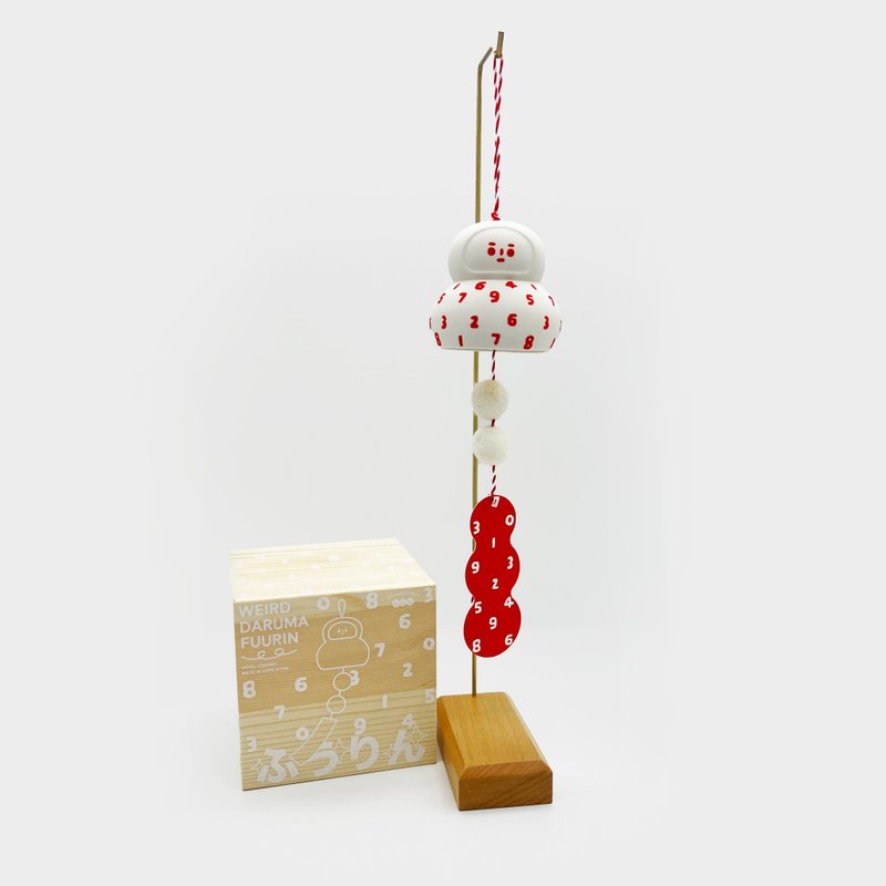 【Pinkoi x SOU・SOU】WEIRD DARUMA FUURIN wind chime - Items for Display - Pottery 