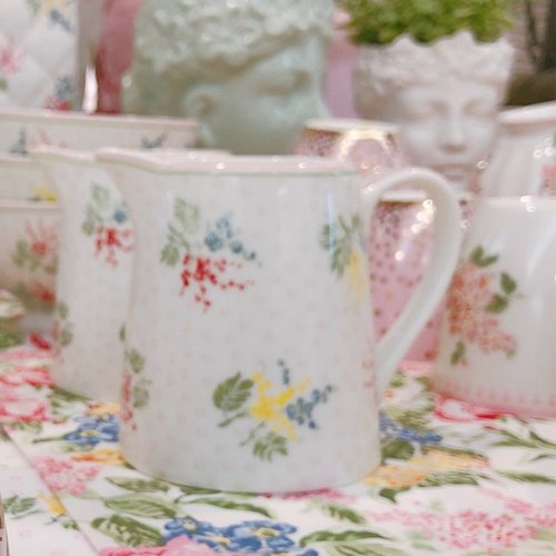GreenGate 丹麥GreenGate Mira white 水瓶 0.5L