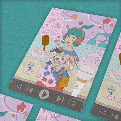 イラストレーターYUI イラスト画集アクキーポストカード