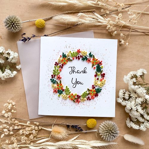 Quill Cards Greeting Card - Thank You
