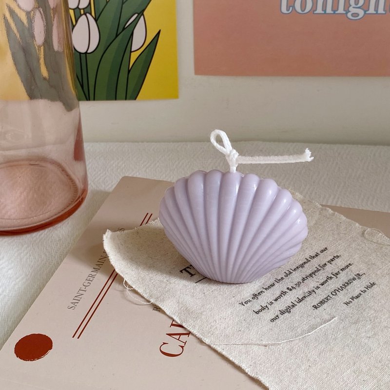 [Classic] Seashell candle shaped candle - Candles & Candle Holders - Wax 