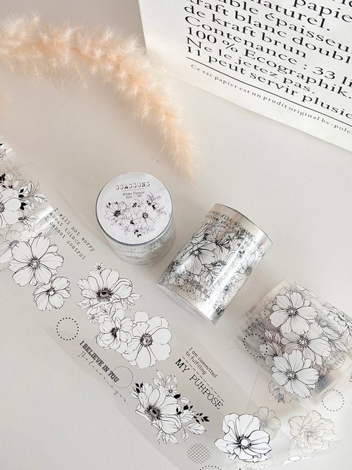 テープ・マスキングテープ peipei flower memory PET Amazon.co.jp: 6巻レース PET テープ 花柄アート 装飾テープ