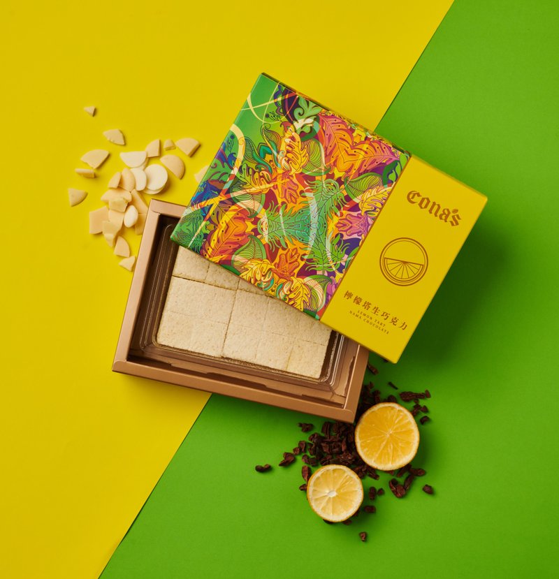 [AOC Recommendation Award] Lemon Tart Raw Chocolate (15 pieces/box) -Cona's Nina Chocolate - Chocolate - Other Materials 