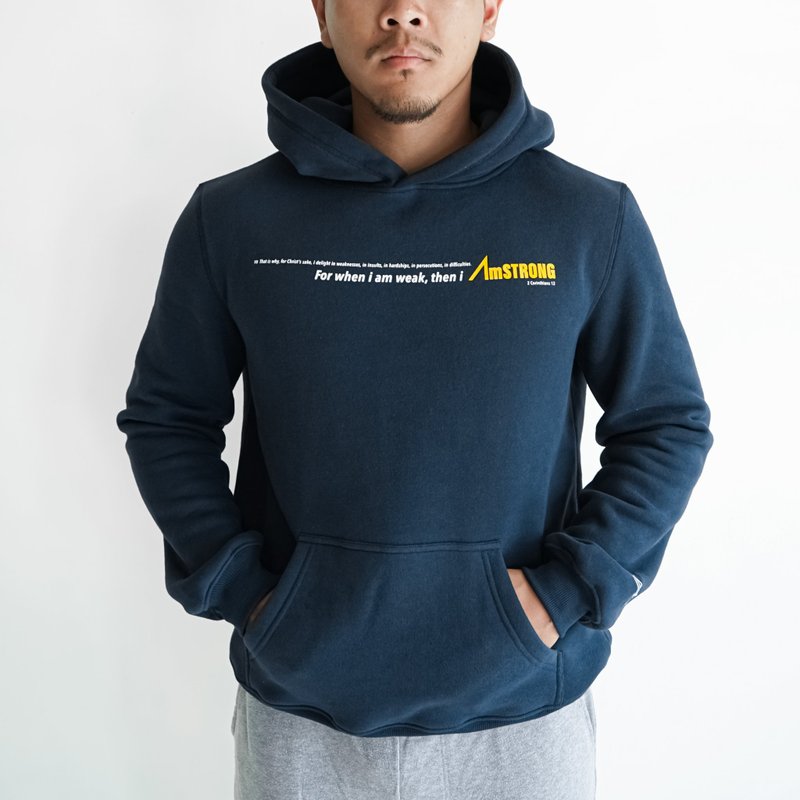【香港設計】型格運動風  連帽衛衣 | 01-HOODIE - 帽T/大學T - 聚酯纖維 藍色