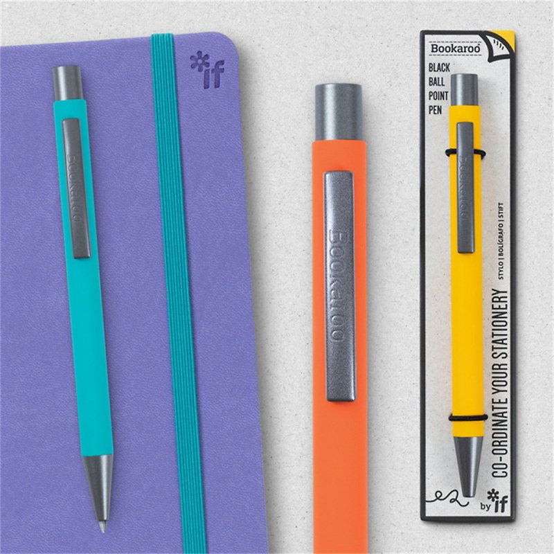 British Bookaroo ballpoint pen 12 colors available - Rollerball Pens - Plastic Multicolor