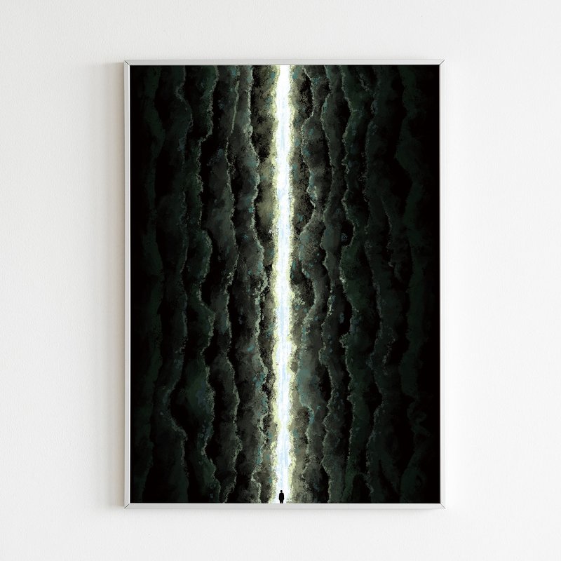 海報 (A3/A4) - every teardrop is a waterfall - 海報/掛畫/掛布 - 紙 黑色