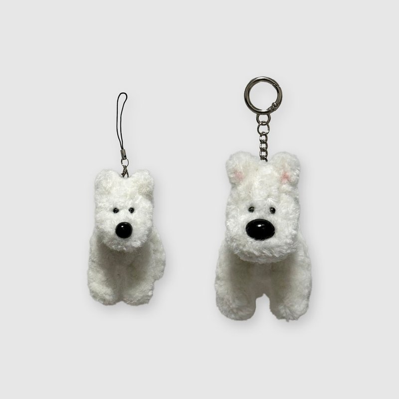 Westy keyring - 鑰匙圈/鑰匙包 - 壓克力 白色