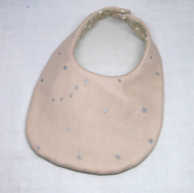 Japanese Handmade 8-layer-gauze Baby Bib - 口水肩/圍兜 - 紙 粉紅色