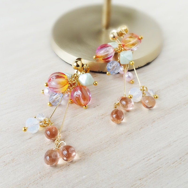 drop-pink Earrings