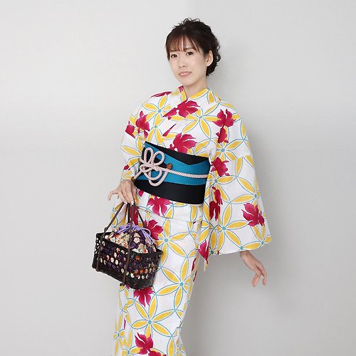 fuukakimono 日本 和服 女性 浴衣 腰封 2件組 F Size x24-19 yukata