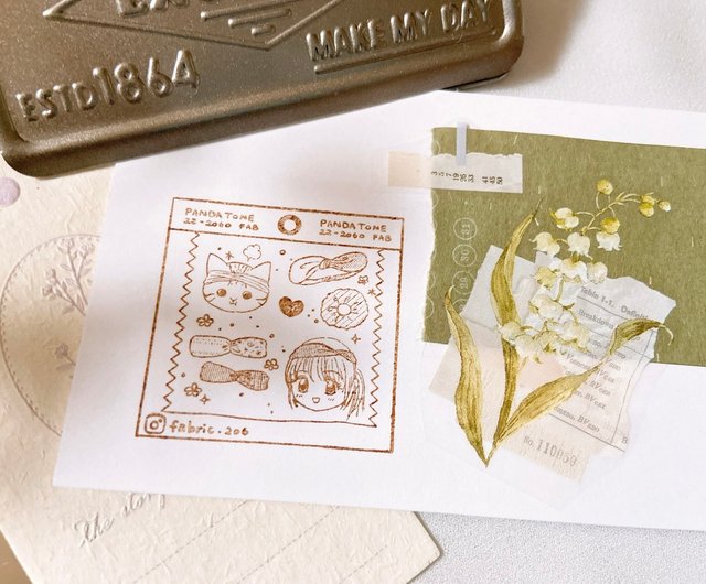Write A Letter Cat Wooden Stamp Write A Letter Cat Wooden Stamp