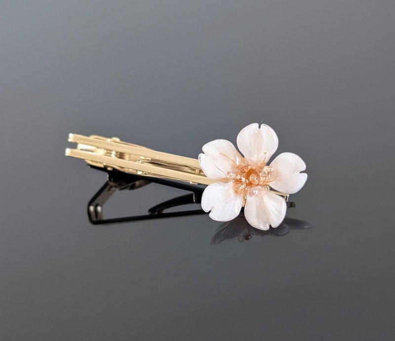 Everpink 日本永生櫻花樹脂领带别针 领带夹　不凋花 真花 吉野 - 領帶/領帶夾 - 樹脂 粉紅色
