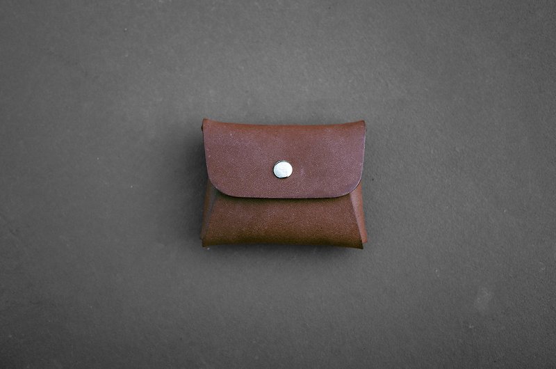 Hiker / Italian leather - Classic Purse (brown) - stock supply - Coin Purses - Genuine Leather Brown