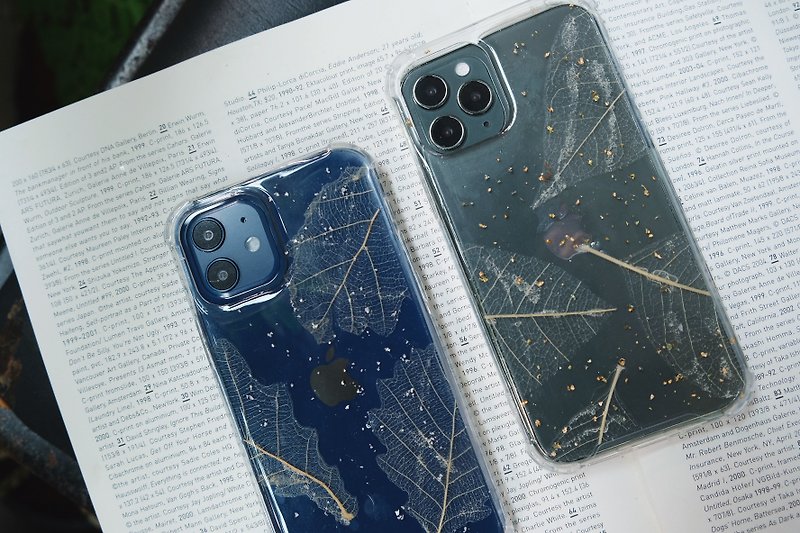 iPhone 12/12pro Corroded Leaf Depressed Phone Case Customized Prices are Different, Welcome to Private Message - Phone Cases - Plants & Flowers White