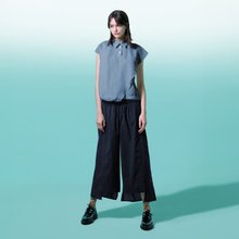 ノッチハイロー裾スリットワイドパンツ