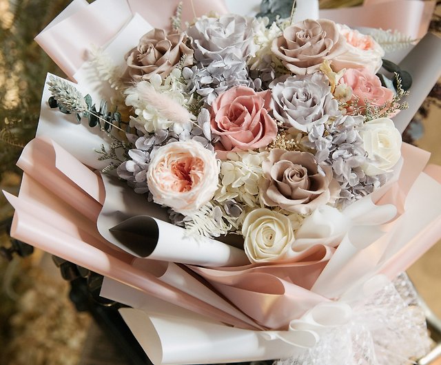 Everlasting rose bouquet/everlasting flower bouquet/everlasting  rose/customized bouquet/everlasting bouquet/proposal bouquet