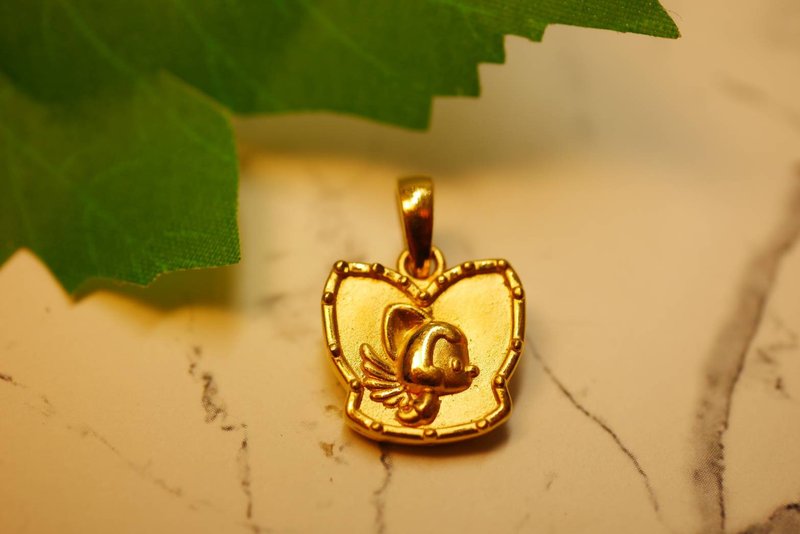 黃金墜子-招財貍墜子金飾-黃金9999 - 項鍊 - 24k 金 金色