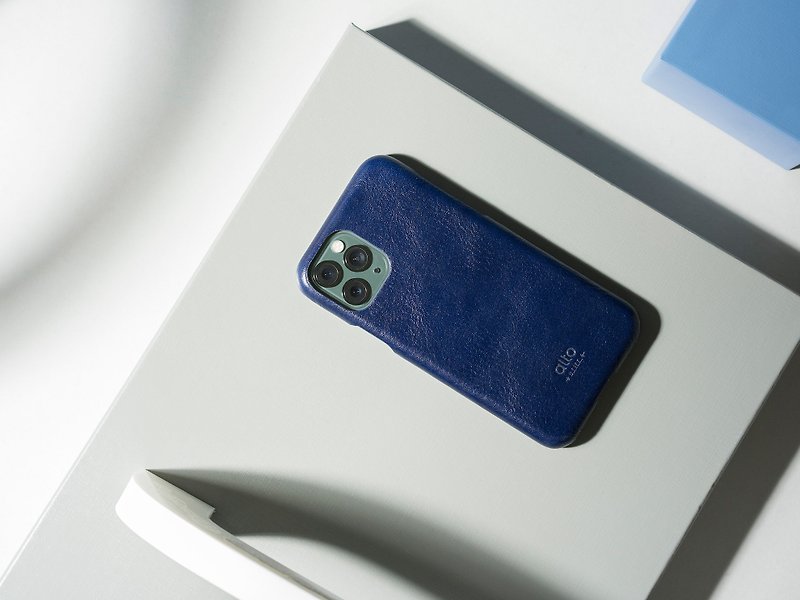 Alto iPhone 11/Pro/Pro Max 革製携帯ケース Original – 濃紺 - スマホケース - 革 ブルー