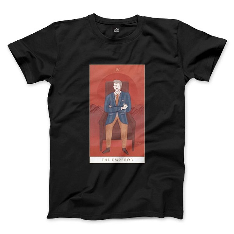IV | The Emperor-Black-Unisex T-shirt - Men's T-Shirts & Tops - Cotton & Hemp 