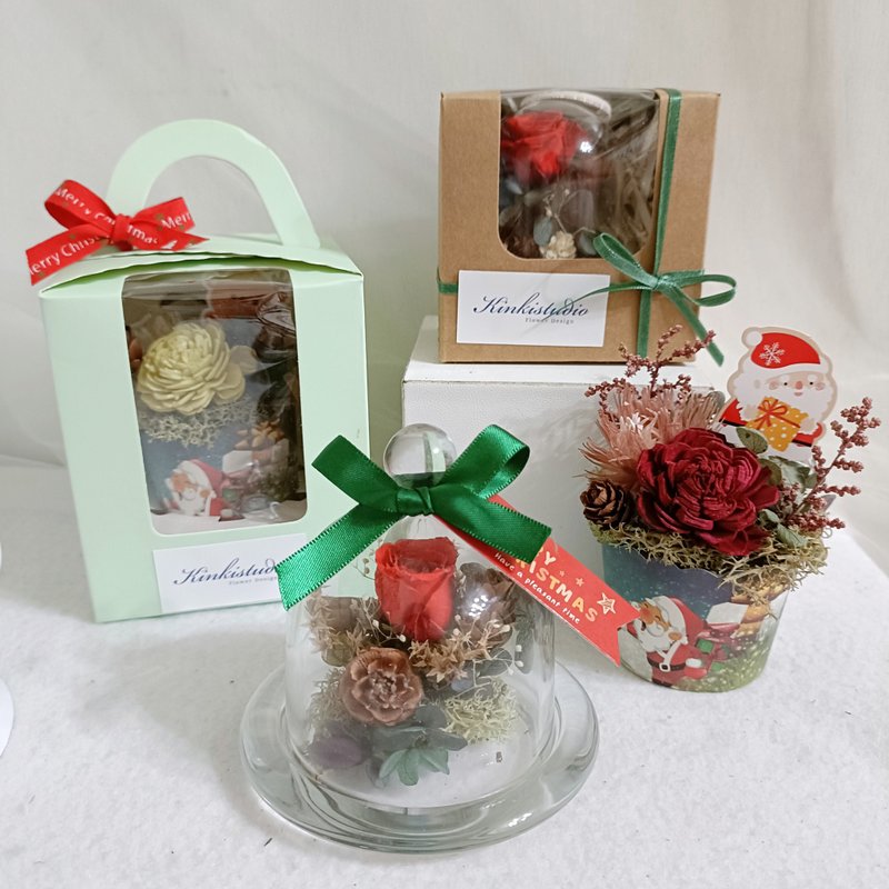 聖誕節交換禮物 聖誕花圈樹盆花 生日開幕店面新居居家佈置七夕情 - 乾燥花/永生花 - 植物．花 多色