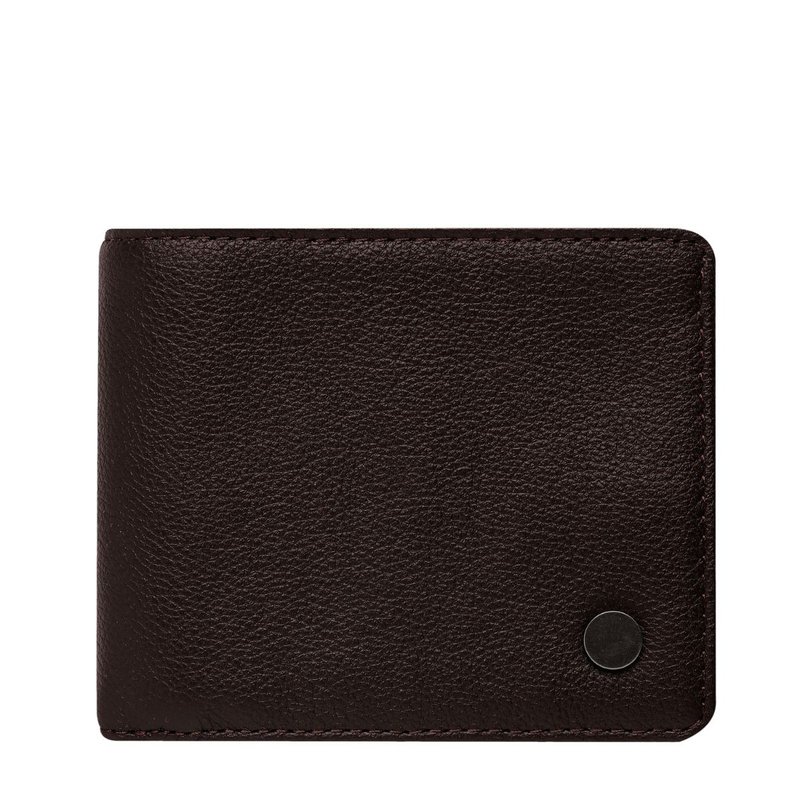 STATUS ANXIETY - Leonard Italian Cowhide Leather Wallet - choco | X'mas gifting - กระเป๋าสตางค์ - หนังแท้ สีนำ้ตาล