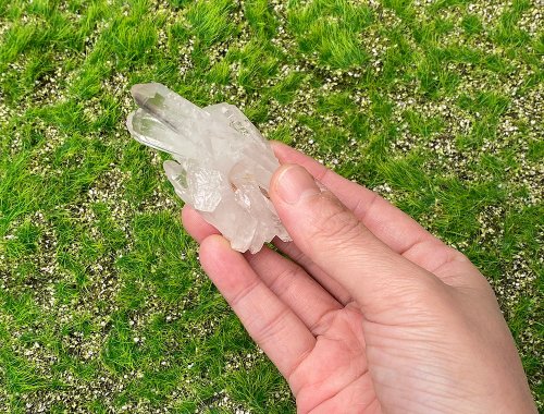 fitter 天然冰透體小白晶簇 白水晶 家居 辦公室 療癒 消磁 能量 擺件