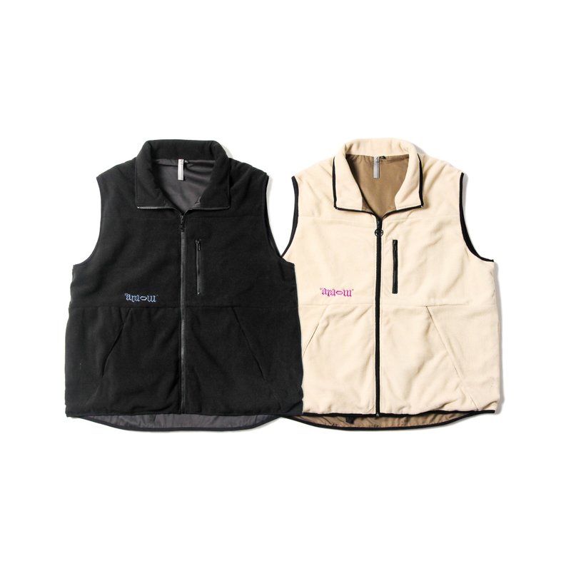 .67ARROW RUMOR HAS IT_FURBY VEST_搖粒絨背心 背心外套 多拉鍊 - 男背心 - 棉．麻 多色