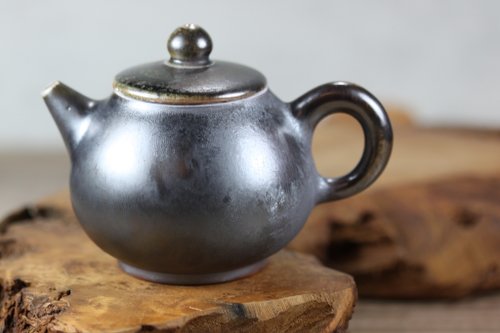 自然釉文創工作室 【母親節禮物】240ml 天然落灰 柴燒茶壺 名家葉敏祥手作