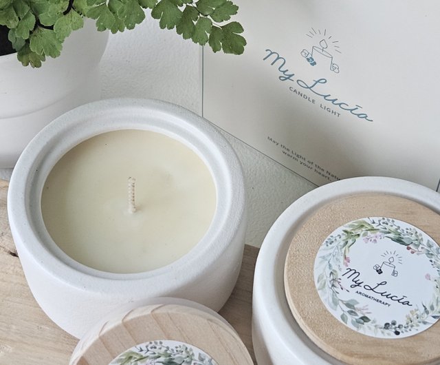 エッセンシャル オイル キャンドルとサシェ ギフト ボックス - ショップ My Lucia Candle Light アロマ・線香 - Pinkoi