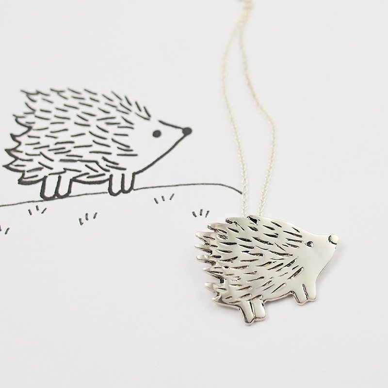 Upload your little baby children's drawing to make a unique jewelry / 925 sterling silver necklace - Necklaces - Sterling Silver Silver
