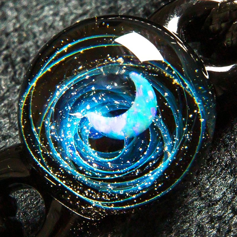 Japan Galaxy Pendant Necklace,Universe Glass,Space Cosmos Design,Handmade - สร้อยข้อมือ - แก้ว 