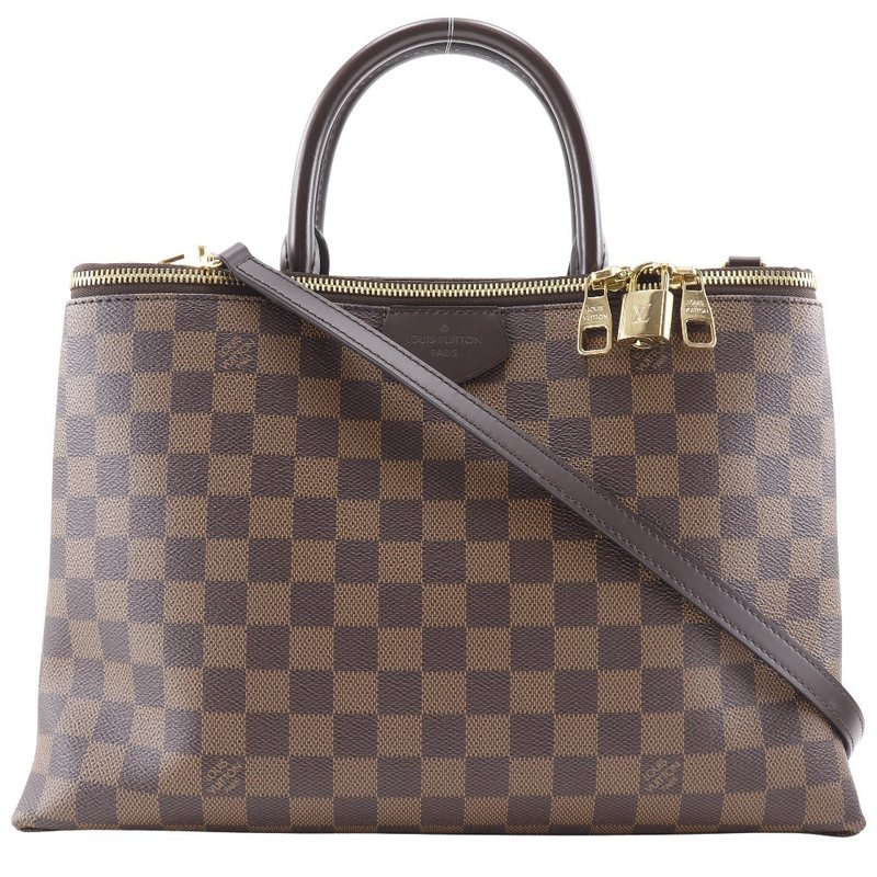 [Direct from Japan] LOUIS VUITTON Brompton Handbag 2WAY Shoulder N41582 Damier for Women [Used] - กระเป๋าถือ - หนังเทียม สีนำ้ตาล