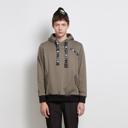 Pull Package - Hooded Double Pocket Knit Top - Dark Green