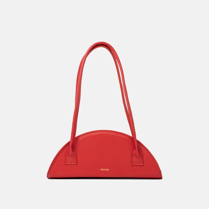 Leather bag - Amber | Shoulder bag | Handcrafted in Europe | Italian Leather - 手提包/手提袋 - 真皮 紅色