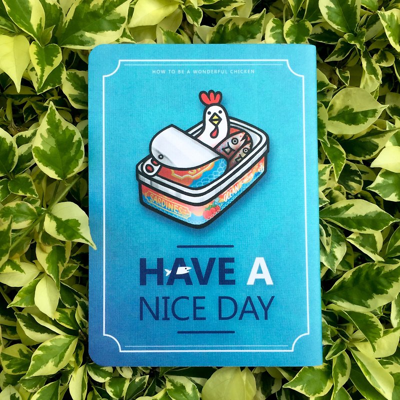 Be a good chicken! Canned chicken notebook - สมุดบันทึก/สมุดปฏิทิน - กระดาษ สีน้ำเงิน
