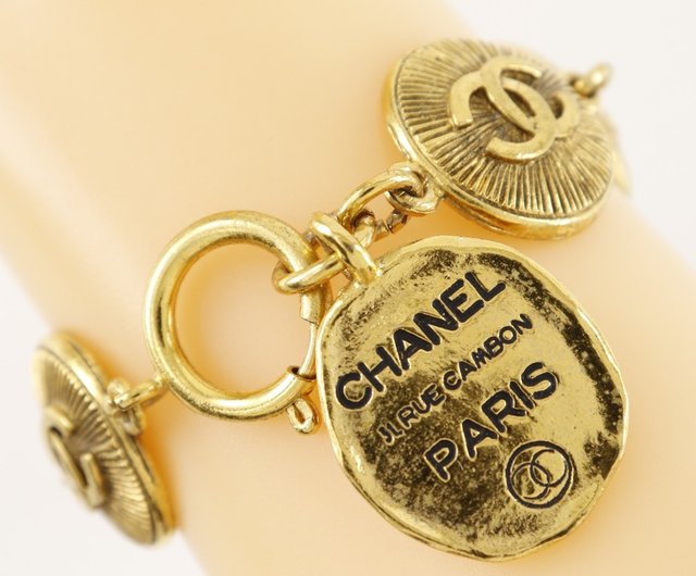 シャネル　ヴィンテージブレスレット　ココマーク　カンボンプレート　31 CHANEL シャネル ブレスレット ココマーク カンボンプレート 31
