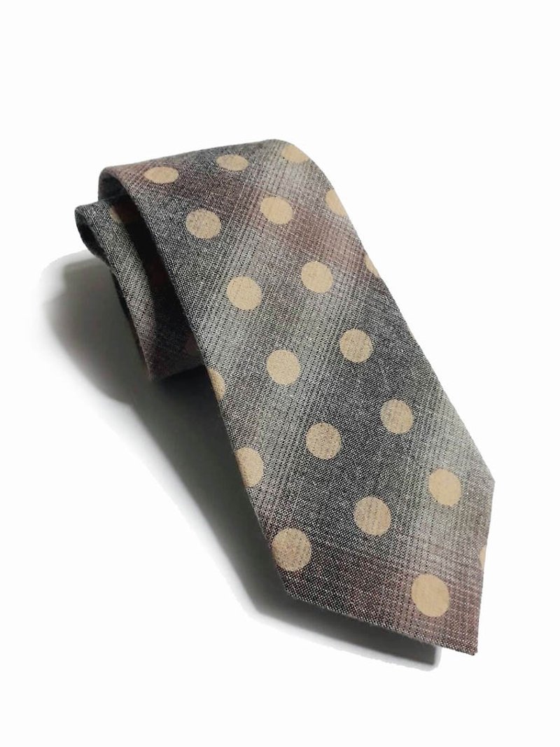 圓點點 暖男系列領帶 Neckties - 領呔/呔夾 - 棉．麻 多色