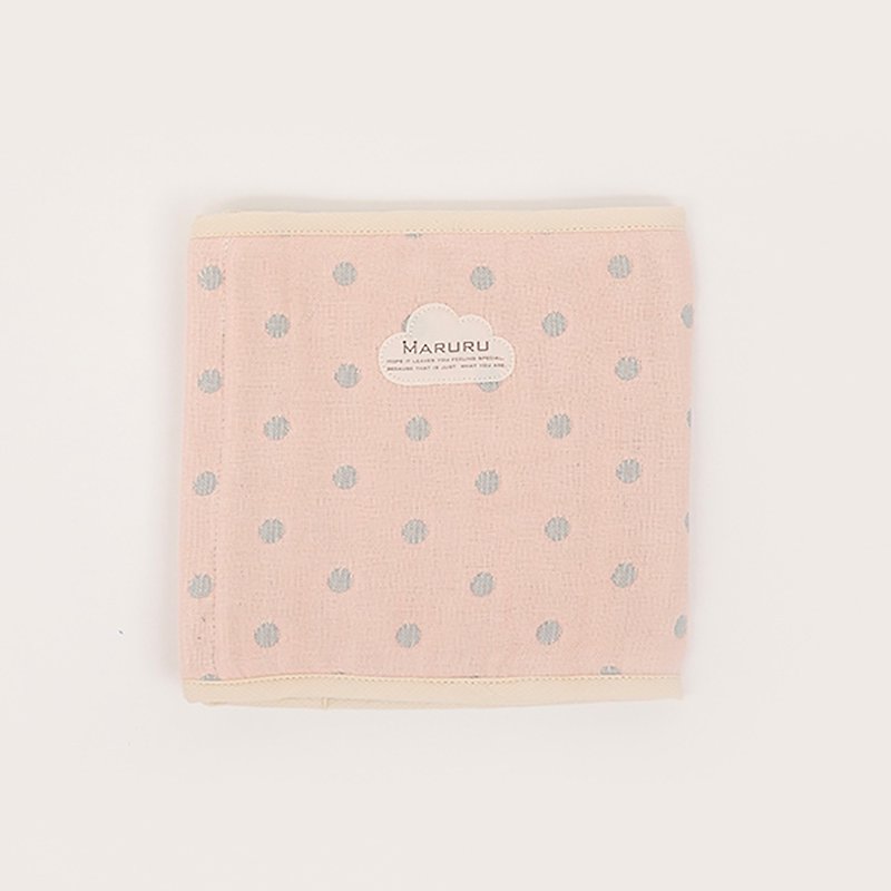 MARURU six-layer muslin baby belly band- Pink Gray S/M - ผ้าปูที่นอน - วัสดุอื่นๆ สึชมพู