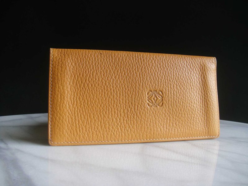 Glorious Era OLD ERA _Early second-hand old bag LOEWE long wallet made in Spain - กระเป๋าสตางค์ - วัสดุอื่นๆ 