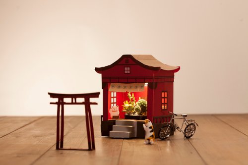 費思科 Fescl Paper Garden LED迷你植物燈-祈福神社