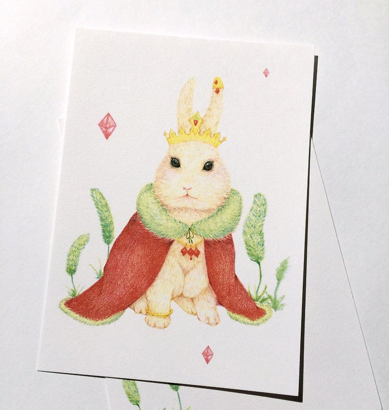 兔子皇后 萬用卡 明信片卡片 - 卡片/明信片 - 紙 綠色