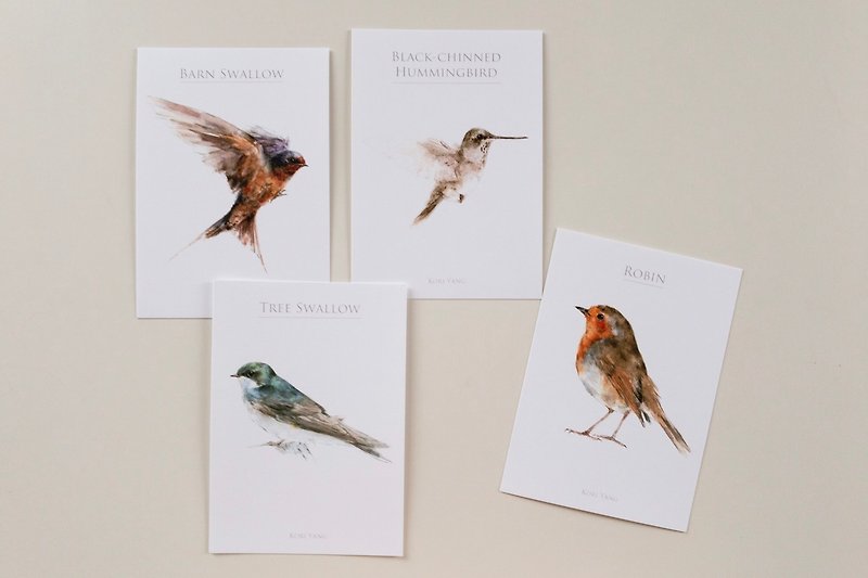 Birds postcard group D - การ์ด/โปสการ์ด - กระดาษ 