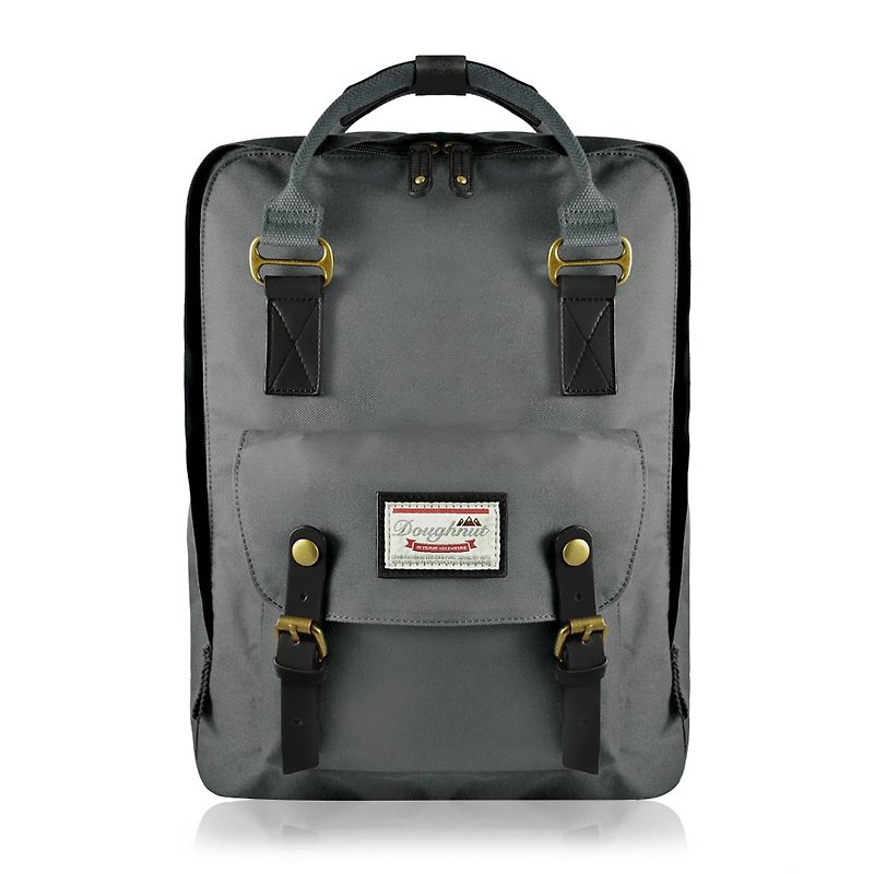 Donut water repellent plus large Macaron backpack - smoked ash (the last one) - Backpacks - Paper Gray