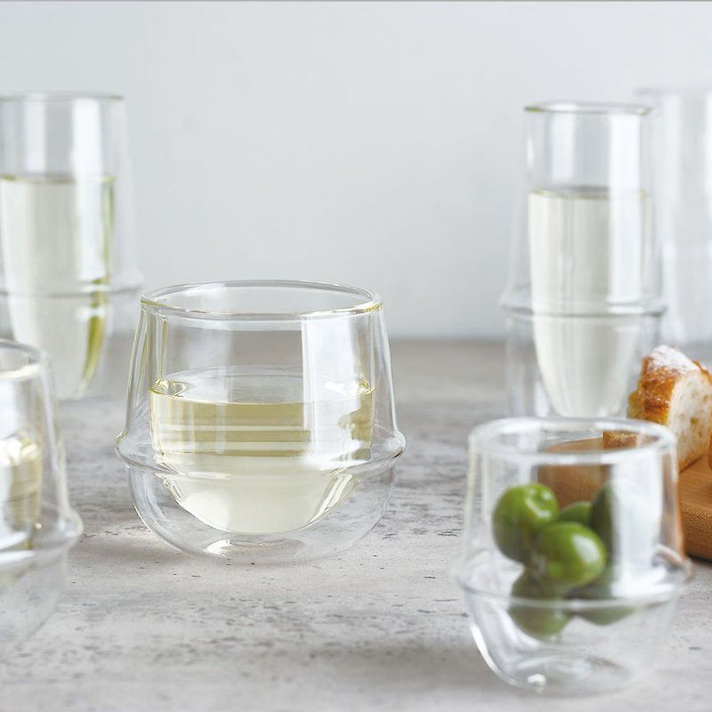 玻璃 杯子 透明 - 日本KINTO KRONOS 雙層玻璃杯 / 共5款