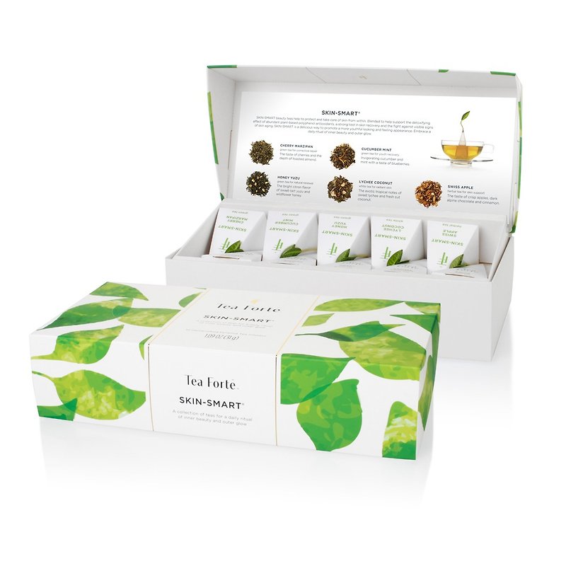 Tea Forte 10 into the pyramid-type silk tea bag - light muscle beauty - Prepared Foods - Fresh Ingredients 