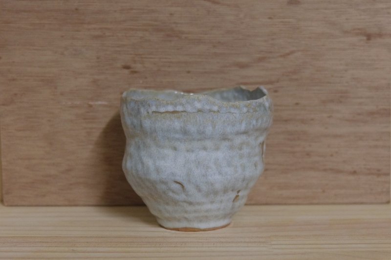 點點流沙 / 粉藍- 手捏盆器 - 盆栽/植栽 - 陶 