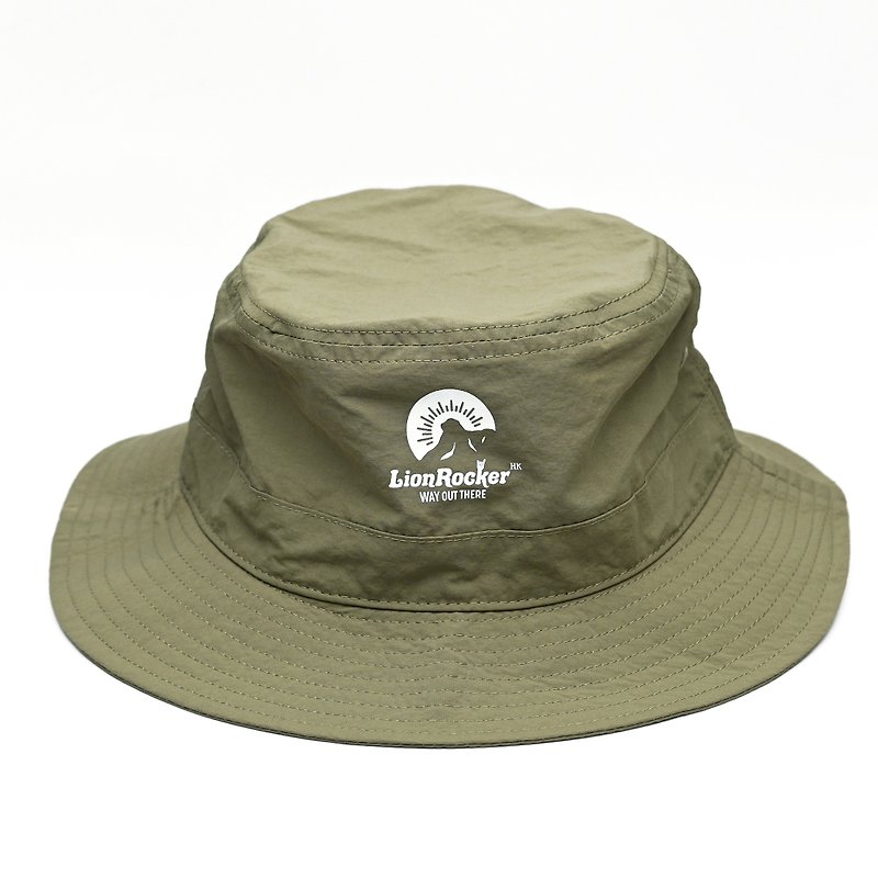 獅子山 LionRocker HK 防潑水功能漁夫帽子(深綠) 輕便 透氣