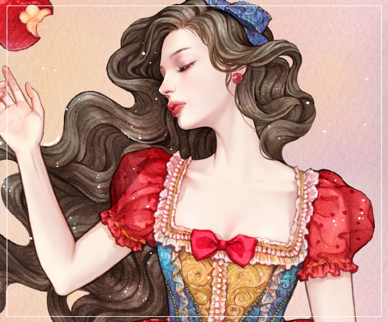 Snow White - 貼紙 - 紙 